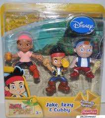 Fisher price Jake, Izzy and croc figurine set