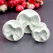 Ribbon bow Fondant plunger Cutter