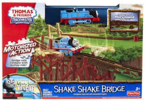 Thomas tank - shake shake bridge set - motorized action - fisher price