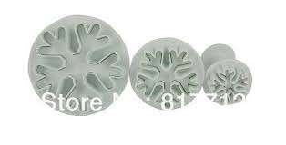 snow flake  Fondant plunger Cutter, perfect for frozen cake