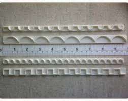 Edge fondant ruler cutter set