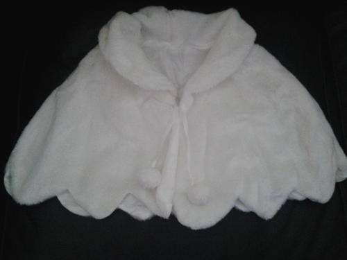 off White Faux fur stole