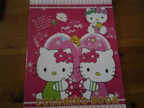 A4 Hello kitty colouring book with stickers