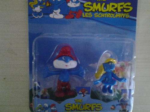 2 pack smurf figurine