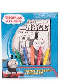 Thomas train Bath book and crayon set