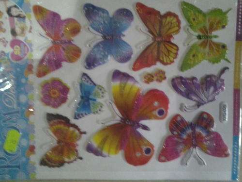 Butterfly puffy stickers