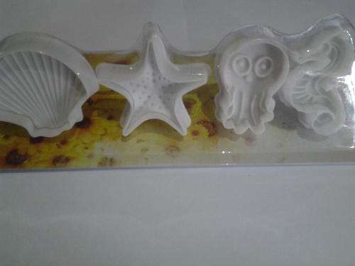 Sea shells under the sea Fondant plunger Cutter