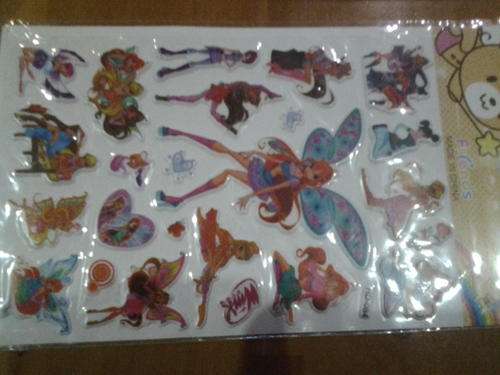 winx puffy sticker sheet