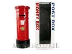 Souvenir London Money Box postbox die cast
