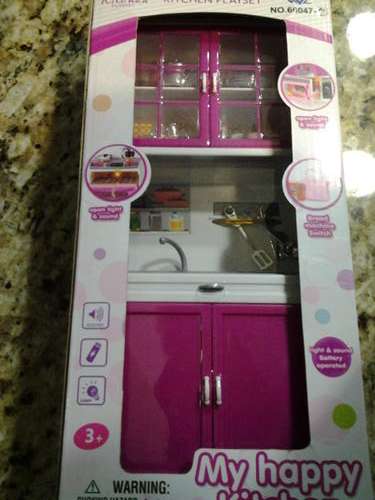 Doll house furniture,  kitchen cupboard, suitable for barbie dolls