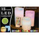 3 Piece Led candle set, colour changing, with remote