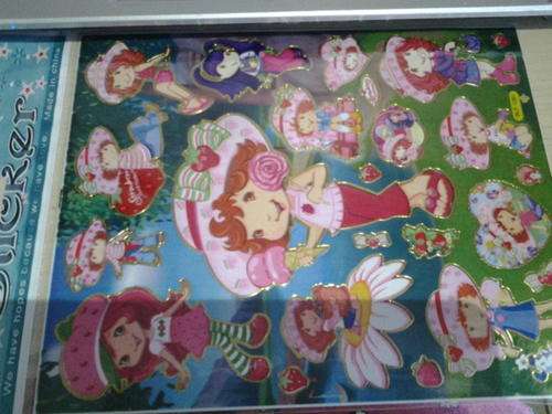 Strawberry shortcake sticker sheet