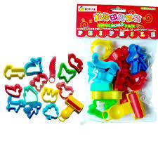 play dough/ various fondant / cookie  Cutter plastic