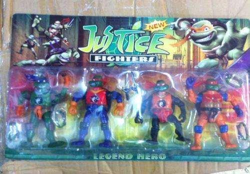 TMNT ninja mutant turtle set, can work as caketopper, 14cm