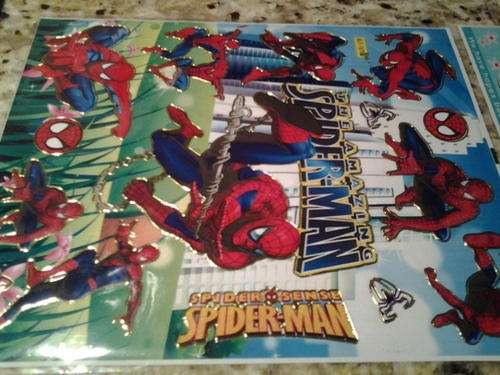 Spiderman sticker sheet