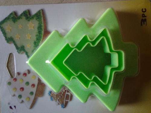 Christmas tree cookie cutter set