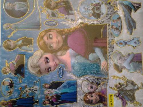 Frozen elsa and anna sticker sheet