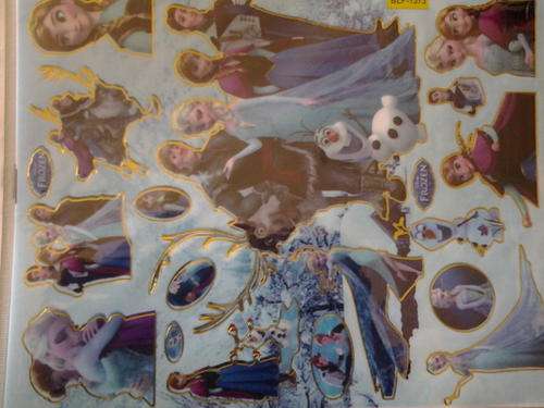 Frozen elsa and anna sticker sheet