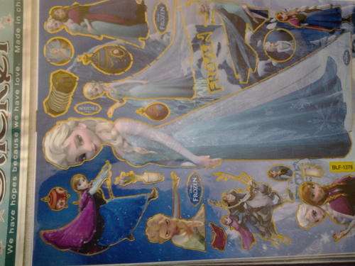 Frozen elsa and anna sticker sheet