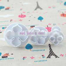 Four petal flower Fondant plunger Cutter