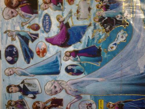 Frozen elsa and anna sticker sheet