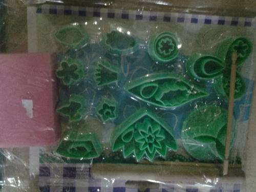 Fondant gum paste flower making kit, includes a book