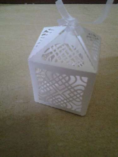 Bird cage wedding thank you box, 6x6x10cm, 12 per pack, was R75 now R35