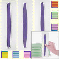 Icing comb set, 3pc makes 6 different textures