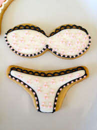 Bra and panty cookie fondant cutter metal