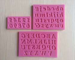 Silicone alphabet and number mold set