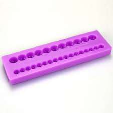 Pearl Silicone fondant / sugarpaste mould, size of mould 11x3.5cm