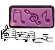 Music notes Silicone fondant / sugarpaste mould