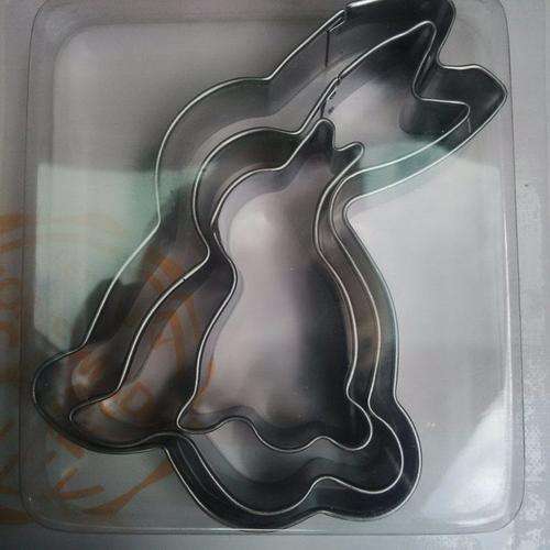 3 Piece Bunny cookie cutter set