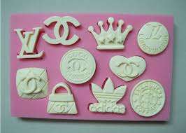 Silicone fondant mould. Logo collection, size of mould is 12x8cm