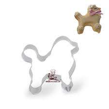 Poodle dog cookie cutter metal, 7x7cm