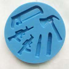 Silicone gun and bullet fondant mould , size of mould 10cm
