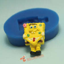 Spongebob silicone mould, for choclate or fondant, size of mould 5x4cm
