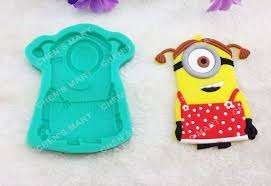Minion silicone mould, for choclate or fondant, size of mould 9x6cm