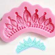 Silicone crown fondant mold, mould size 11x5.5cm