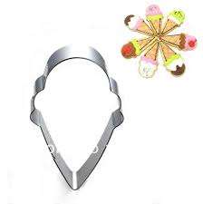 Ice cream cookie cutter metal, 10x6.5cm