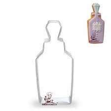 Perfume bottle cookie cutter metal, 7x3.2cm
