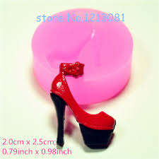 High Heel shoe silicone mould, for choclate or fondant, size of mould 3cm