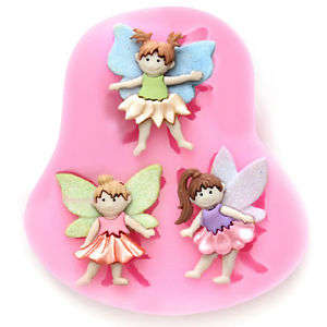 Fairy silicone mould, for choclate or fondant, size of mould 7.5x6.5cm
