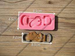 Belt silicone mould, for choclate or fondant, size of mould 9.5x4.5cm