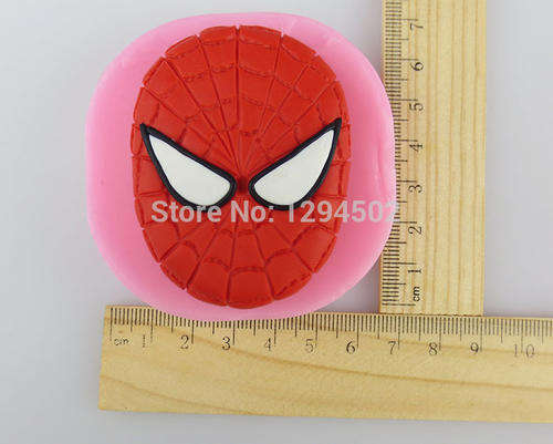 Spiderman silicone mould, for choclate or fondant, size of mould 6cm