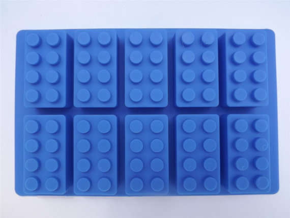 Lego blocks silicone mould, for choclate or fondant