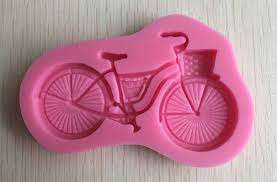 Silicone Bicycle  fondant mold,size of mold 9x5.5cm