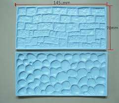 Fondant stone wall embosser, double pack