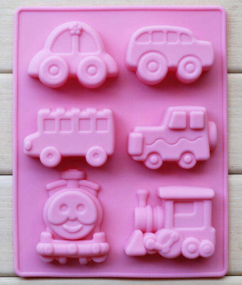 Cars/Transport silicone mould, for choclate or fondant,size of mould 21x17cm