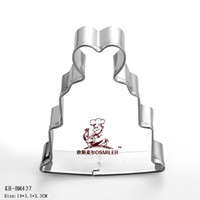 Wedding cake cookie cutter metal, 7x5.5cm